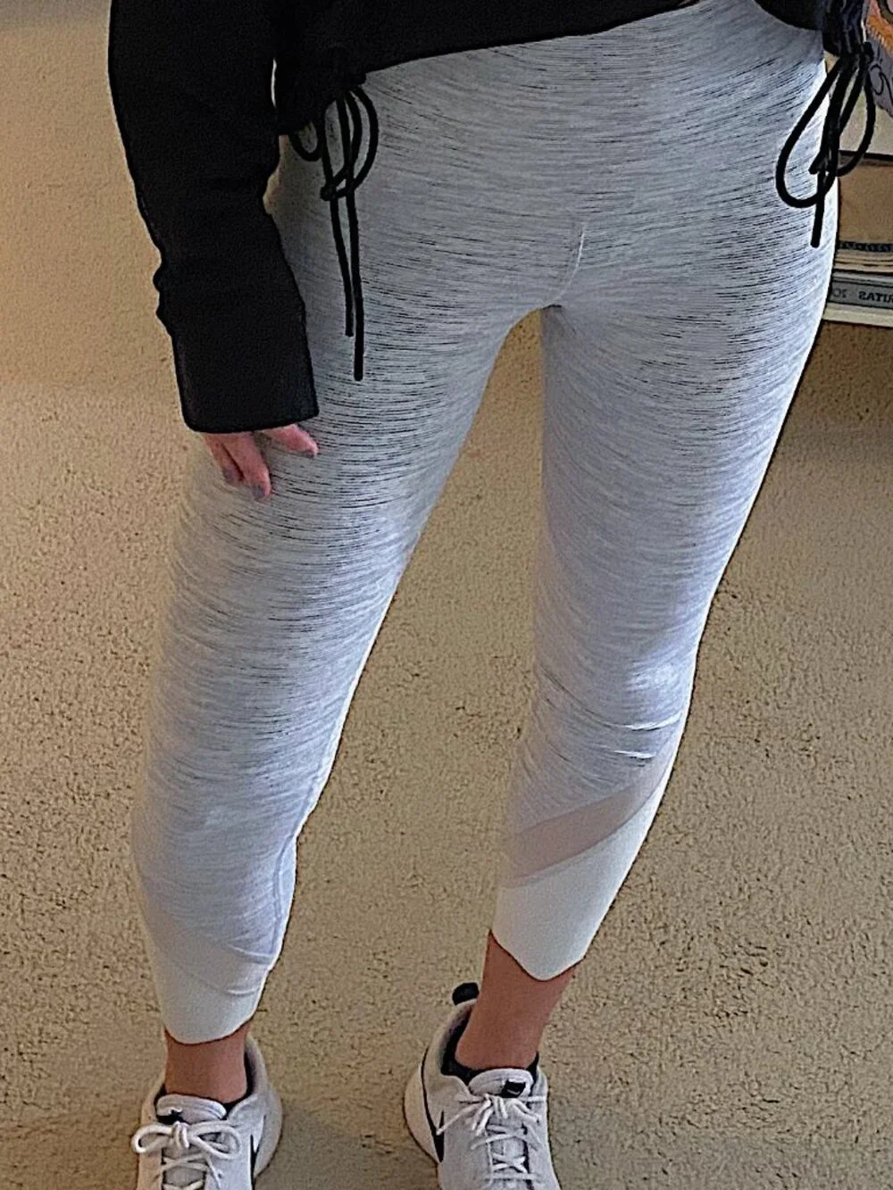 Lululemon Wunder Under Crop II Roll Down Scallop Leggings 24